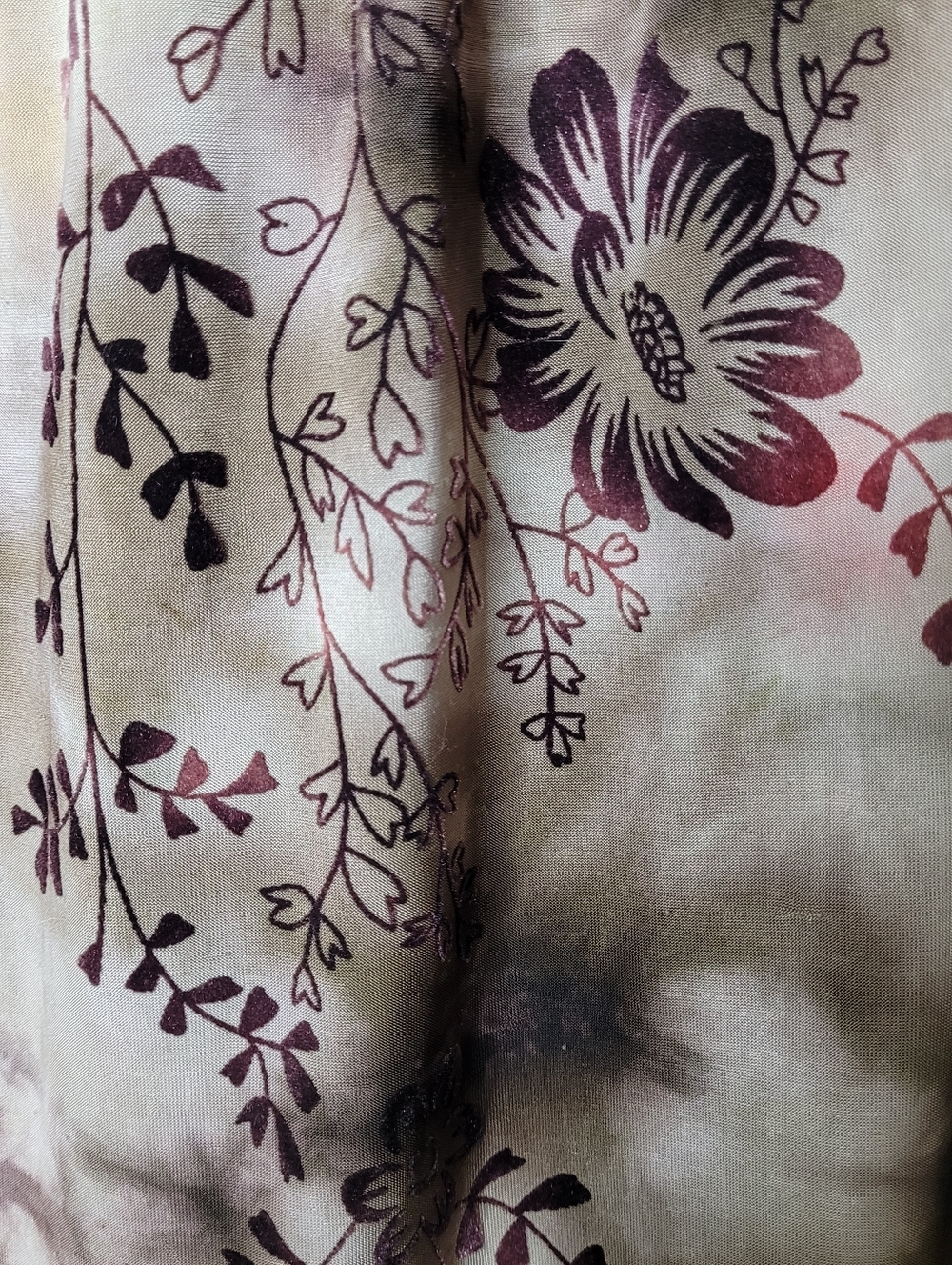 Sami + Jo Y2K Velvet Burnout Sleeveless Top Size S - Picture 5 of 8